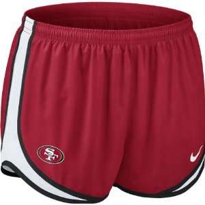   49ers Womens Red Nike Dri Fit NFL Tempo Short: Sports & Outdoors