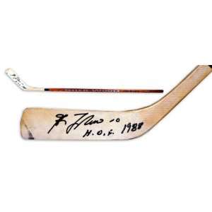  Guy Lafleur Autographed Hockey Stick with HOF 1988 