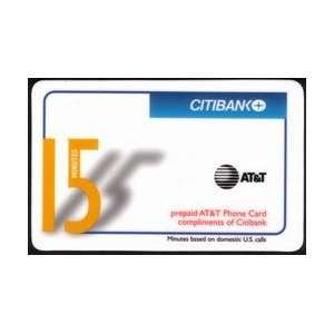 Collectible Phone Card 15m Citibank (Blue Banner)   Complimentary 