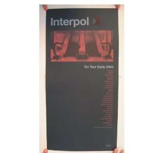  Interpol Poster Tour Dates 2003 Early 