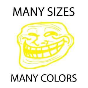  22x18   Yellow   Troll Face Meme 4chan Custom Vinyl 