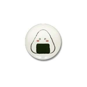  Onigiri Funny Mini Button by CafePress: Patio, Lawn 