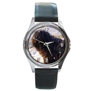  Hungarian Puli Round Leather Watch CC0687: Everything Else