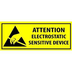   Sensitive Device Warning Labels / Stickers: Office Products
