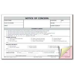   : School Smart Notice of Concern Forms   Pack of 100: Office Products