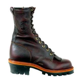 CHIPPEWA 29437 D 10 Pitstop Logger Boot Work Brown Men 