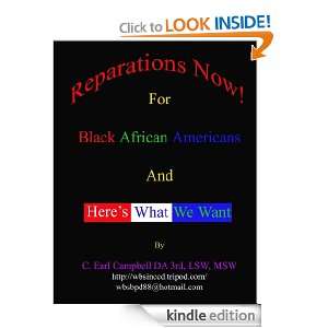 Reparations Now! For Black African Americans And Heres What We Want 
