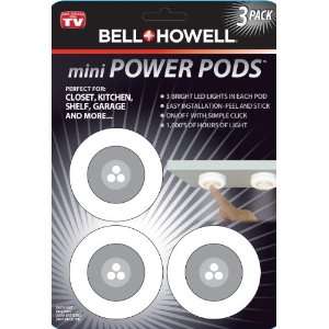  Bell Howell Mini Power Pods   3 Pack LED lights