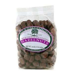 Milk Chocolate Coated Hazelnuts: Ken and Junes Hazelnuts 16oz:  
