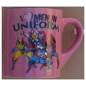 Marvel Super Heroes  I Love A Man In Uniform  Ceramic Coffee Cup (No 