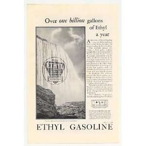   Gasoline Niagara Falls 1 Billion Gallons Print Ad
