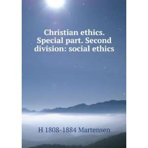  Christian ethics. Special part. Second division: social 
