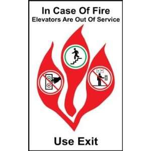   are Out of Service Use Exit 8x5 Plastic Sign: Office Products
