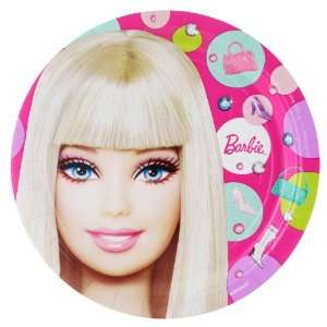  Lets Party By Amscan Barbie All Dolld Up Dinner Plates (8 