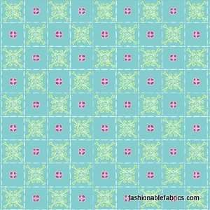  Delovely Grid in teal by Cosmo Cricket: Arts, Crafts 