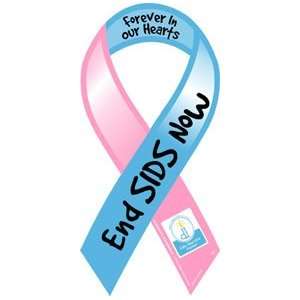  End SIDS Now Awareness Ribbon Magnet Automotive