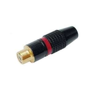    Velleman CA061R GOLD TIP RCA JACK RED BAND: Home Improvement