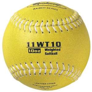 Markwort Color Coded Weighted 11 Inch Softball (10 Ounce, Olive 