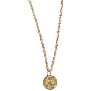  Soccer Gold Ball Necklace: Sports & Outdoors
