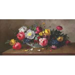    Elegant Rose Bouquet ll   Palmer 12x24 CANVAS