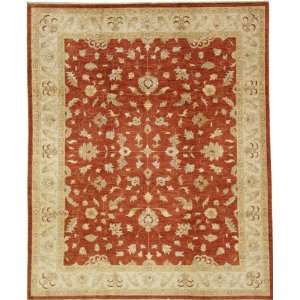  81 x 910 Red Hand Knotted Wool Ziegler Rug: Home 