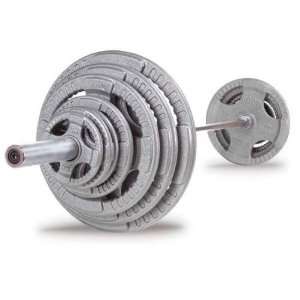 Body Solid OST255 Grey Hand Grip Olympic Plates (255 