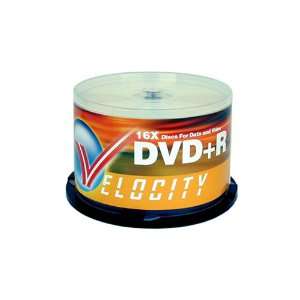  Velocity DVD+R 16X 4.7 GB Discs (50 spindle) Electronics