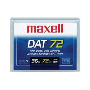 MAXELL Tape, 4mm DDS 5, 170m, 36/72GB, DAT 72 Electronics