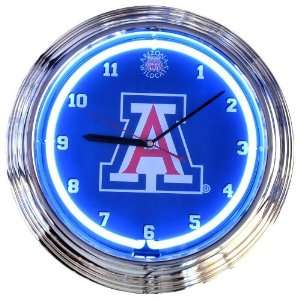  Arizona Wildcats Retro Diner Neon Clock: Sports & Outdoors