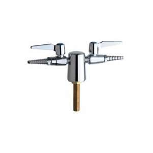 Chicago Faucets Turret with Two Ball Valves and Inlet Supply Shank 981 