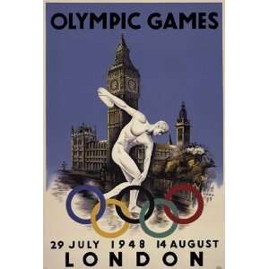  London 1948 Olympics Poster (24.00 x 36.00)