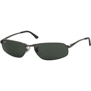 Brandname Ray Ban RB3168 Downtown 004 Gunmetal Frame, Green Lenses 