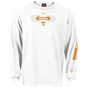 Nike Tennessee Volunteers White Youth Split Second Long Sleeve T shirt