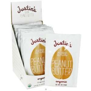 Justins Organic Classic Peanut Butter: Grocery & Gourmet Food