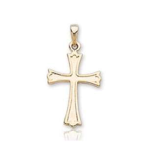  14k Yellow Goldold True Faith Fashion Polished Cross 