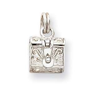  3/8in Cross Box Opens Charm   Sterling Silver Jewelry
