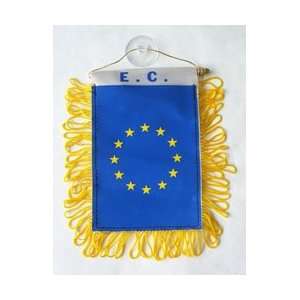  European Union   Window Hanging Flag Automotive