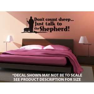  Dont Count Sheep Wall Décor Sticker Vinyl Decal: Home 