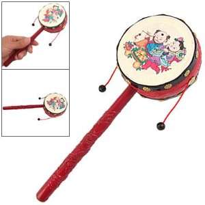   Plastic Hand Shake Music Instrument Toy Rattle Drum for Babies: Baby