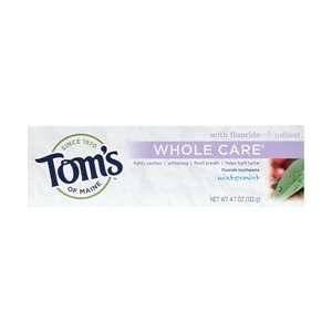  Toms Of Mne Tooth Paste Whl Care Wtrmt Size: 4.7 OZ 