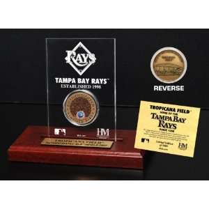  Tropicana Field Infield Dirt Coin Etched Acrylic 