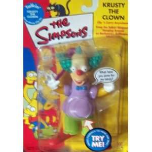  Simpsons Talking Krusty the Clown Clip On Figure (2000 