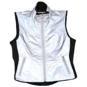 GoGo Gear Silver/Black Small Womens 360 Reversible Reflective Vest