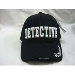  DETECTIVE LAW ENFORCEMENT BLACK HAT CAP HATS CAPS 