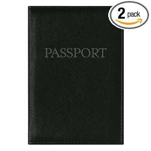  CR Gibson Passport Wallet, Black, (Pack of 2): Health 