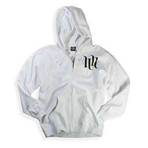  Hart and Huntington Mayhem Zip Hoody   Small/White 