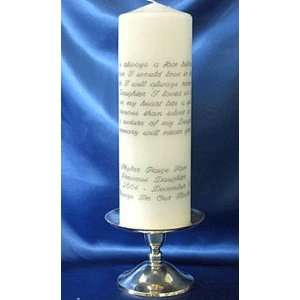  Memorial Candle   Words of Love: Home & Kitchen