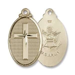   Gold Cross Army Medal Military Medal Armed Forces US Army: Jewelry