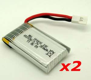2x RC 3.7V 350mAh 20C Li polymer Lipo Battery Walkera IP0016 652036 