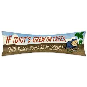  Idiots Orchard Bow Tie Metal Sign